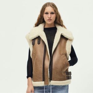 Zara COLLECTION DOUBLE FACED VEST